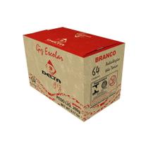 Giz escolar branco 64palitos - delta