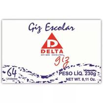 Giz escolar caixa 64 palitos colorido - delta