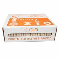 Giz Escolar Plastificado 500 Unidades Branco - Sete Belo Giz Escolar Plastificado 500 Unidades Branco - Sete Belo