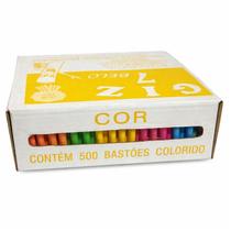 Giz Escolar Plastificado 500 Unidades Colorido - Sete Belo Giz Escolar Plastificado 500 Unidades Colorido - Sete Belo