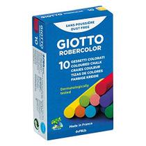 Giz Escolar Plastificado Giotto Colorido C/10