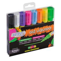 Giz líquido 8 cores BRW