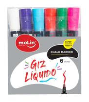 Giz Líquido bolsa com 6 - Molin
