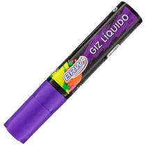 Giz líquido marcador Removível 15mm BRW Cor Roxo Neon 25g