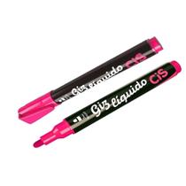 Giz Líquido Rosa Neon Ponta Redonda 5mm - Cis Giz Líquido Rosa Neon Ponta Redonda 5mm - Cis