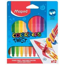 Giz Maped Color Peps Twist Com 12 Cores