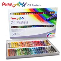 Giz Oil Pastel Pentel Arts A Óleo 50 Cores Bastão Oleoso