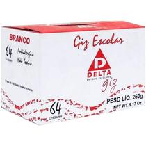 Giz Para Lousa Delta Anti Alergico 64 Un Branco