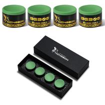 Giz para Tacos de Sinuca NINGSON BG300, Kit com 4 Unidades, Verde, Baixo Resíduo Giz para Tacos de Sinuca NINGSON BG300, Kit com 4 Unidades, Verde, Baixo Resíduo