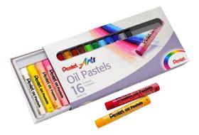 Giz Pastel Oleoso 16 Cores Pentel Arts - PNH-16
