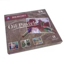Giz Pastel Oleoso 24 Cores Memory Keramik