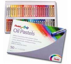 Giz Pastel Oleoso 50 Cores - Pentel Arts