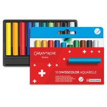 Giz Pastel Oleoso Aquarelável Caran D'ache Swisscolor C/10