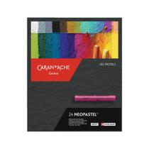 Giz Pastel Oleoso Caran D'Ache Neopastel Com 24 Cores