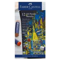 Giz pastel oleoso com 12 cores metálicas 127014 - Faber-Castell Giz pastel oleoso com 12 cores metálicas 127014 - Faber-Castell