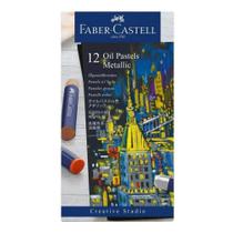 Giz Pastel Oleoso Faber Castell 12 Cores Metálicas Giz Pastel Oleoso Faber Castell 12 Cores Metálicas