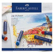 Giz Pastel Oleoso Faber Castell Creative Studio 24 Cores