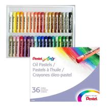 Giz Pastel Oleoso Oil 36 Cores Pentel