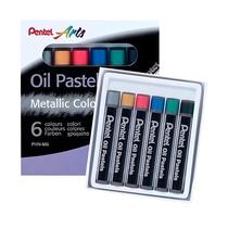 Giz Pastel Oleoso Pentel Caixa com 6 Cores Metalicas Giz Pastel Oleoso Pentel Caixa com 6 Cores Metalicas