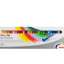 Giz Pastel Oleoso PHN-25U - Com 25 Cores - Pentel