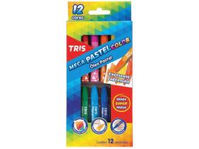 Giz Pastel Oleoso Summit Tris Mega Pastel Color - 12 Cores