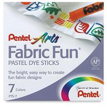 Giz Pastel para Tecido Fabric Fun Pentel com 7 Cores Giz Pastel para Tecido Fabric Fun Pentel com 7 Cores
