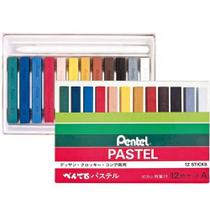 Giz Pastel Seco 12 Cores Pentel