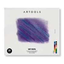 Giz Pastel Seco Artools Soft Pastel com 24 Cores 611143 Giz Pastel Seco Artools Soft Pastel com 24 Cores 611143