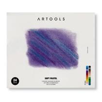 Giz Pastel Seco Artools Soft Pastel Com 24 Cores