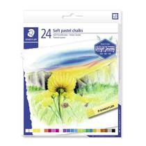 Giz Pastel Seco Carre Soft Staedtler Karat 24 Cores