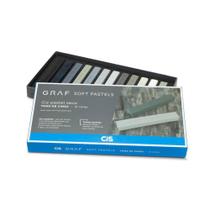 Giz Pastel Seco CIS Graf Soft Pastels Tons de Cinza 12 Cores