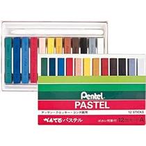 Giz Pastel Seco com 12 Cores Pentel Ga-12ad Giz Pastel Seco com 12 Cores Pentel Ga-12ad