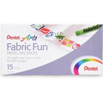 Giz Pastel Seco Fabric Fun Para Tecido Pentel - 15 Cores
