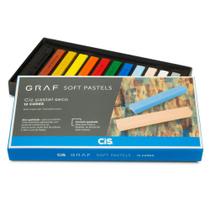 Giz Pastel Seco Graf Soft 12 Cores Colorido - Cis