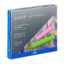 Giz Pastel Seco Graf Soft 24 Cores Colorido - CiS Giz Pastel Seco Graf Soft 24 Cores Colorido - CiS