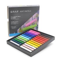 Giz Pastel Seco Graf Soft, CIS, Estojo com 24 cores sortidas
