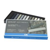 Giz Pastel Seco Graf Soft Pastels C/12 Tons CIS Tons de Cinza