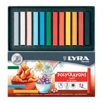 Giz Pastel Seco Lyra Polycrayons Soft 12 Cores Giz Pastel Seco Lyra Polycrayons Soft 12 Cores