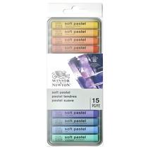 Giz Pastel Seco Soft Profissional Winsor & Newton 15 Cores