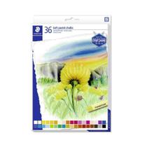 Giz Pastel Seco Staedtler Soft Karat com 36 Cores