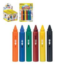 Giz Rabisca e Apaga com 6 unidades - Art Brink