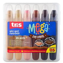Giz retr tris mega gel pele 6cor cjto Giz retr tris mega gel pele 6cor cjto