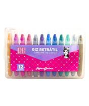 Giz Retrátil Metalizado, 12 Cores - Rebecca Bonbon Giz Retrátil Metalizado, 12 Cores - Rebecca Bonbon
