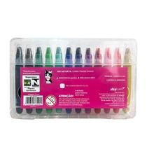 Giz Retrátil Tradicional 12 Cores Rebecca Bonbon RB1102