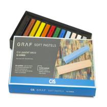 Giz Soft Pastels Pastel Seco Graf c/ 12 Cores Cis Giz Soft Pastels Pastel Seco Graf c/ 12 Cores Cis