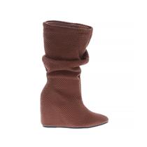 Giza - Bota Meia Feminina Salto Anabela Caramelo Giza - Bota Meia Feminina Salto Anabela Caramelo