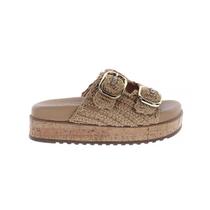 Giza - Sandália Flatform Feminina Crochê Bege com Fivelas Giza - Sandália Flatform Feminina Crochê Bege com Fivelas
