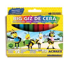 Gizão de Cera 12 Cores 112g 9111 - Acrilex
