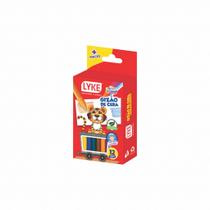 Gizão De Cera 12 Unidades 94g Lyke Escolar Infantil Colorido