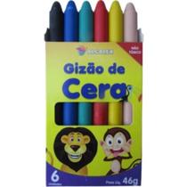 Gizão de Cera Com 6 Unidades 46g (Não Tôxico) Gizão de Cera Com 6 Unidades 46g (Não Tôxico)